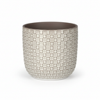 Pot relief wit D13,5