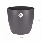 ELHO Brussels rond 20cm antraciet