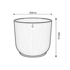 Pot elho Vibes Fold Round wit - D22 x H20