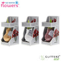 No Water Flowers Glitterz Charm Mix in Gift Box - 3 stuks - Ø7 cm - ↕15 cm