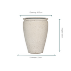 Pot Artemis Chalk White - L D53xH68
