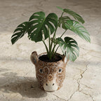 Planter Giraf D11/14x11cm - Bruin - D11/14x11cm