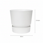 Elho greenville round white - D30cm