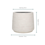 Jumbo Patt Ivory Washed - D73xH61