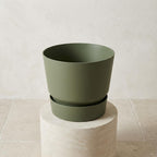 Elho greenville round leaf green - D25cm