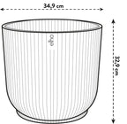 Pot elho Vibes Fold Round roze - D35 x H33
