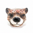 Planter Luipaard D12x9,5cm - Bruin - D12x9,5cm