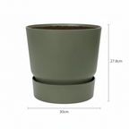 Elho greenville round leaf 30 cm green