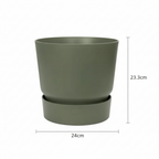 Elho greenville round leaf green - D25cm