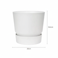 Elho greenville round white - D20cm