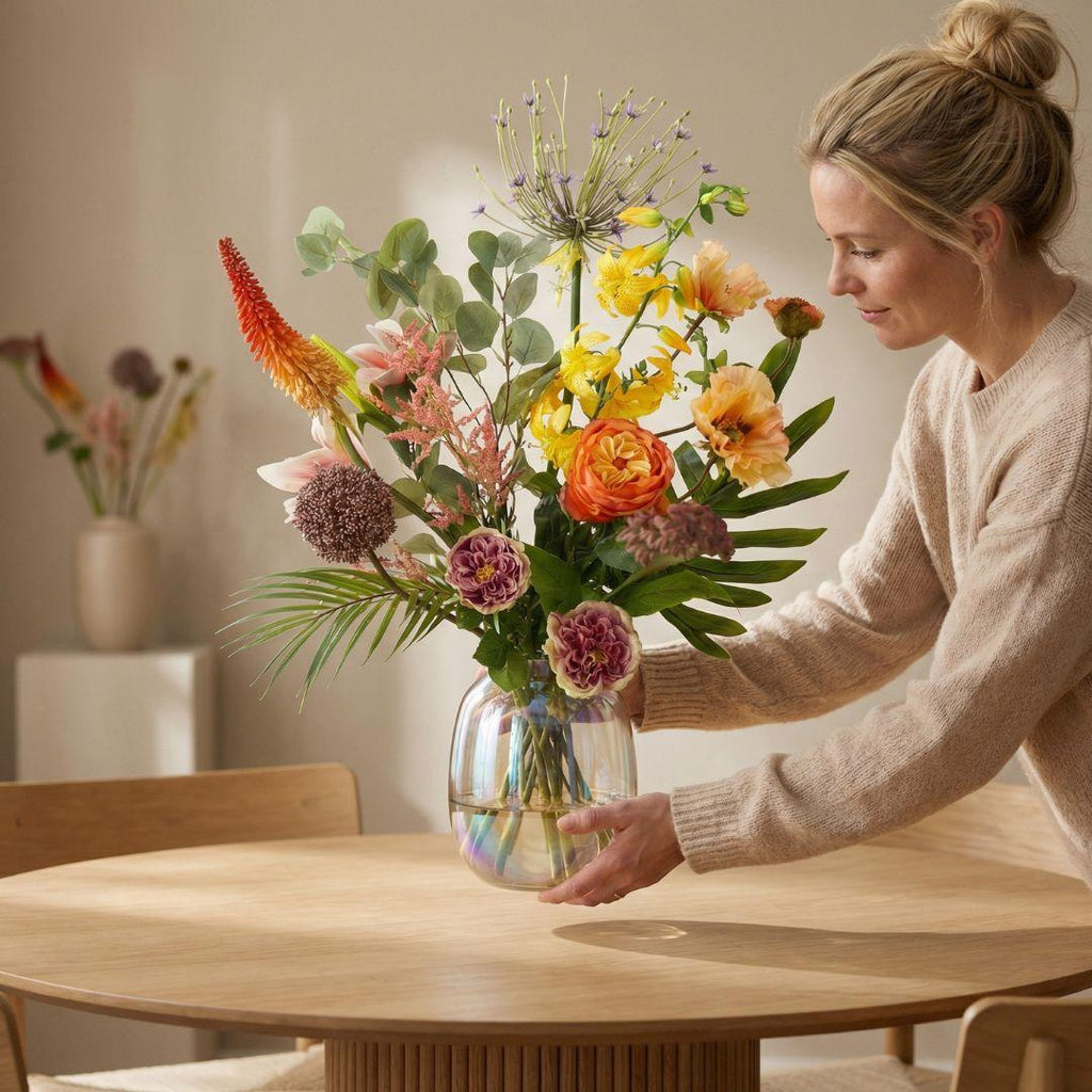 Kunstbloemen boeket - Tropical Chic Deluxe - Real Touch - 13 stelen - ↑ 105 cm