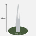 3x - Clematis Hagley Hybrid - ↨65cm - Ø15