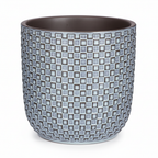 Mini pot relief blauw D7