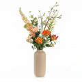 Kunstbloemen boeket - Amber Peach Deluxe - Real Touch - 12 stelen - ↑ 105 cm