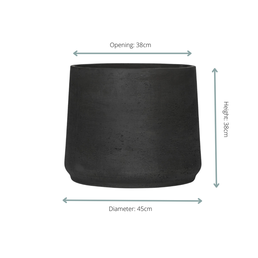 Jumbo Patt Black Washed - D45 x H38