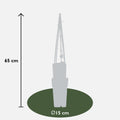4x - Clematis The President - ↨65cm - Ø15