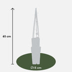 4x - Clematis The President - ↨65cm - Ø15